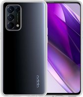 Oppo Find X3 Lite Hoesje Siliconen Case Transparant Cover - Oppo X3 Lite Hoesje Cover Hoes Siliconen - Transparant