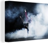 Danseuse moderne dans la toile fumée 2cm 80x60 cm - Tirage photo sur toile (Décoration murale salon / chambre)