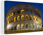 Canvas Schilderij Colosseum in Rome - 30x20 cm - Wanddecoratie