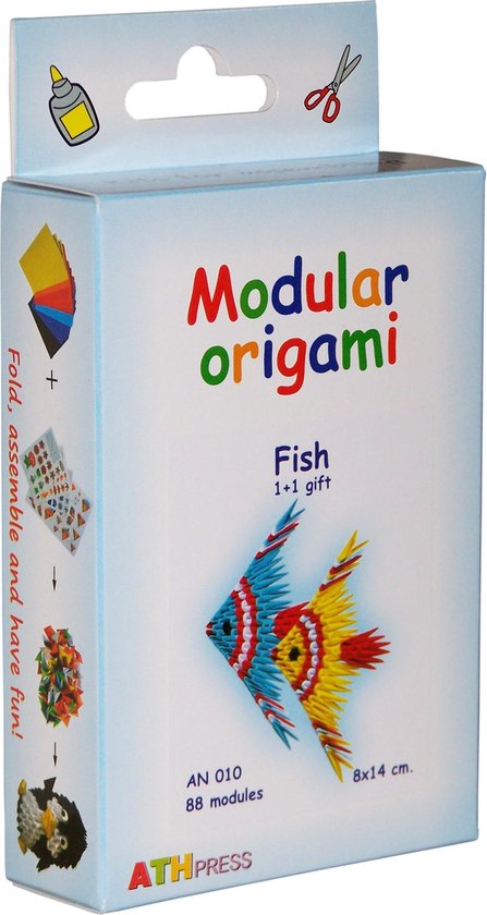 Modular Origami Fish Kit voor het samenstellen van modulaire origami Fish 1 + 1 | bol.com