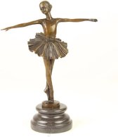 Bronzen beeld - ballerina - danseres - 29,4cm hoog