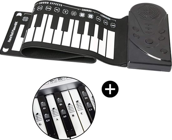 PIXMY - Piano Keyboard - 49 Keys - Roll Up Piano - Opvouwbare Piano -  Digitale Piano -... | bol.com