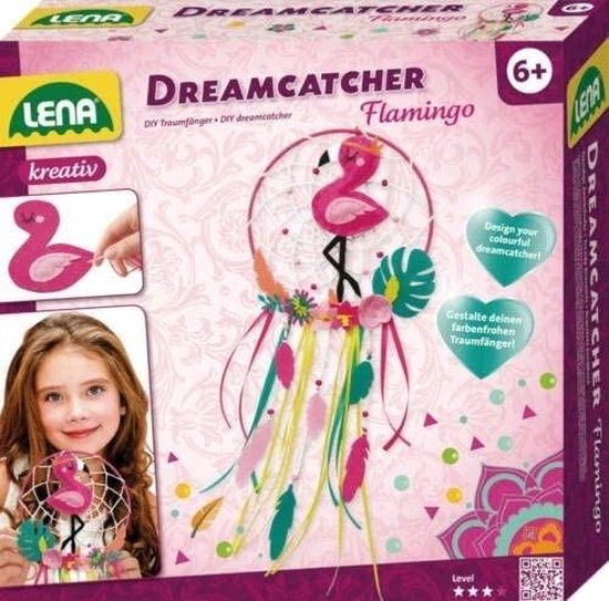 breng de actie hebben zich vergist Optimaal Flamingo Dromenvanger Maken Knutselpakket Meisjes/Kinderen - Volledig Hobby  Pakket -... | bol.com