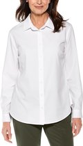 Coolibar - UV-werende Blouse voor dames - Hepburn - Wit - maat M