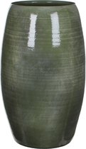 Mica Decorations Lester Vaas - H50 x Ø30 cm - Terracotta - Groen