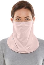 Coolibar - UV-werend Gezichtsmasker voor volwassenen - Crestone - Roze - maat S/M