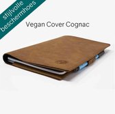 Greenstory - Vegan Cover - bescherm hoes voor notitieboek - A5 - Cognac