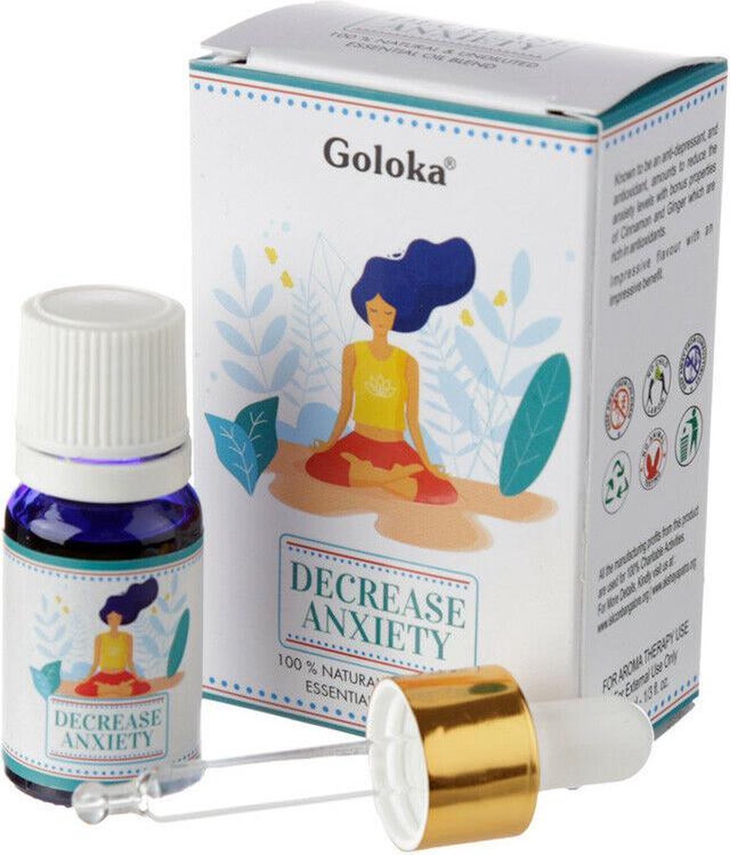 Goedkoopste Goloka Mix Etherische Olie - Angst verminderen - Natuurlijke olie - Flesje 10 ml