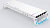 MOJO Desktop Monitor Laptop Verhoger met 4 USB Hub en RGB-LED verlichting