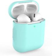 Airpods Hoesje Siliconen Case - Airpod hoesje geschikt voor Apple AirPods 1 en Airpods 2 | Lichtblauw