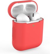 Airpods Hoesje Siliconen Case - Airpod hoesje geschikt voor Apple AirPods 1 en Airpods 2 | Rood