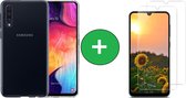 Samsung A50 Hoesje | Siliconen Hoesje Transparant | Inclusief 2 stuks Screenprotector | Samsung A50 Hoesje | Samsung A50 Screenprotector | Screenprotector Samsung A50 | Siliconen Hoesje Samsu