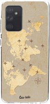 Casetastic Samsung Galaxy A52 (2021) 5G / Galaxy A52 (2021) 4G Hoesje - Softcover Hoesje met Design - World Traveler Print