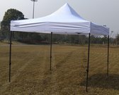 AmbiSphere - Vouwtent Plooitent 3x3m wit met wit frame basic