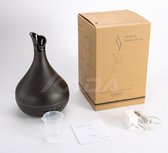 Apeiron Humidifier - Aroma Diffuser - Luchtbevochtiger 300ml - 7 Verschillende Led Kleuren & 15 Lichteffecten - Aroma Vernevelaar - Zwart