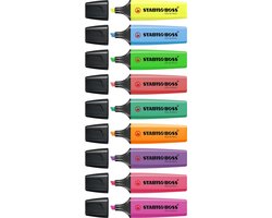 STABILO BOSS ORIGINAL - Markeerstift - Hoogste Kwaliteit - Etui Met 6 Kleuren