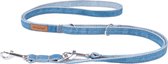 AmiPlay Prestige Verstelbare Hondenlijn - Denim - Blauw - XL - Breedte: 2,5 cm - Lengte: 100 - 200 cm