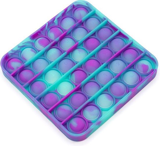 Fidget Toy Pop it Blauw Paars Fidget Pop it glow in the dark Stress