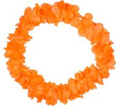 Folat - Hawai krans neon oranje 9.5 cm - EK voetbal 2024 - EK voetbal versiering - Europees kampioenschap voetbal
