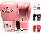 Ali's fightgear kinderen dames bokshandschoenen bg tr roze echt leren - 8 oz - S
