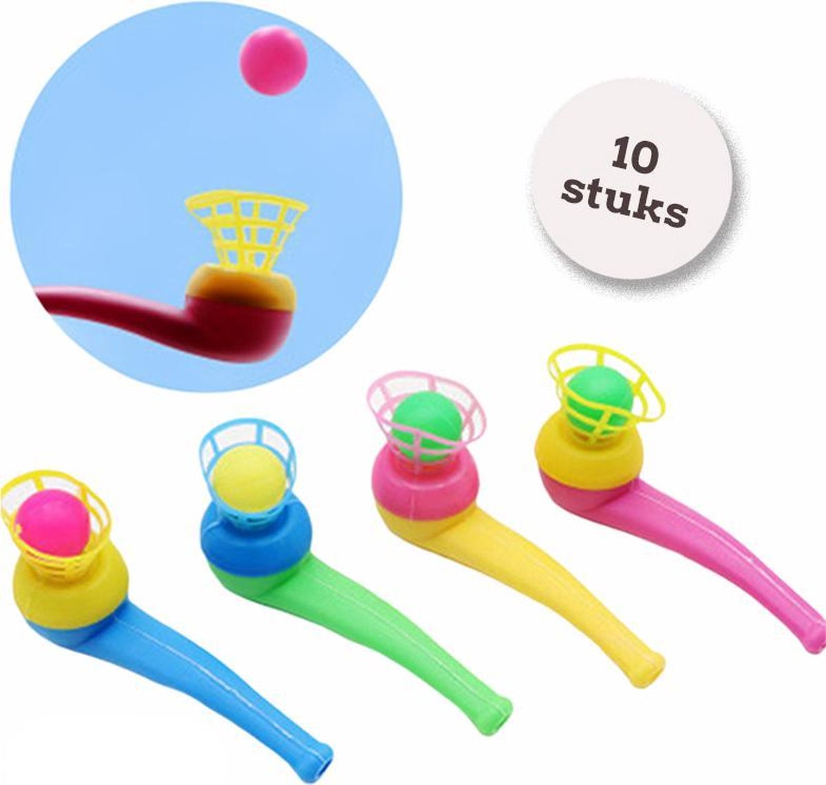 Uitdeelcadeau blaaspijpje (10pcs) - Traktatie - Klein speelgoed - Grabbelton - GRATIS Verzending