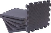 Sens Design Fitness mat - 6 stuks Fitness tegels extra dik - 60x60x 2,5 cm - Zwart