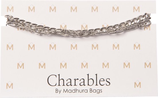 Charables by Madhura Bags Armband Casual Chique Zilver - RVS - Hypoallergeen - Waterproof