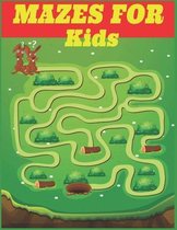 Mazes For Kids Ages: Maze Activity Book 4-6, 6-8 Workbook for Games, Puzzles, and Problem-Solving; Funtastic and Challenging Mazes for Kids