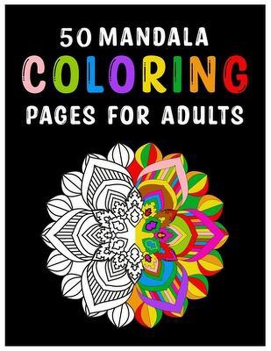 50 Mandala Coloring Pages for Adults - cover