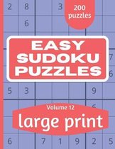 Easy Sudoku Puzzles: Sudoku Puzzle Book for Everyone With Solution Vol 12