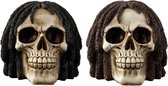 Rasta Skull Ornament Figure