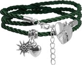 dressforfun - Armband Alpenhart groen - verkleedkleding kostuum halloween verkleden feestkleding carnavalskleding carnaval feestkledij partykleding - 302949