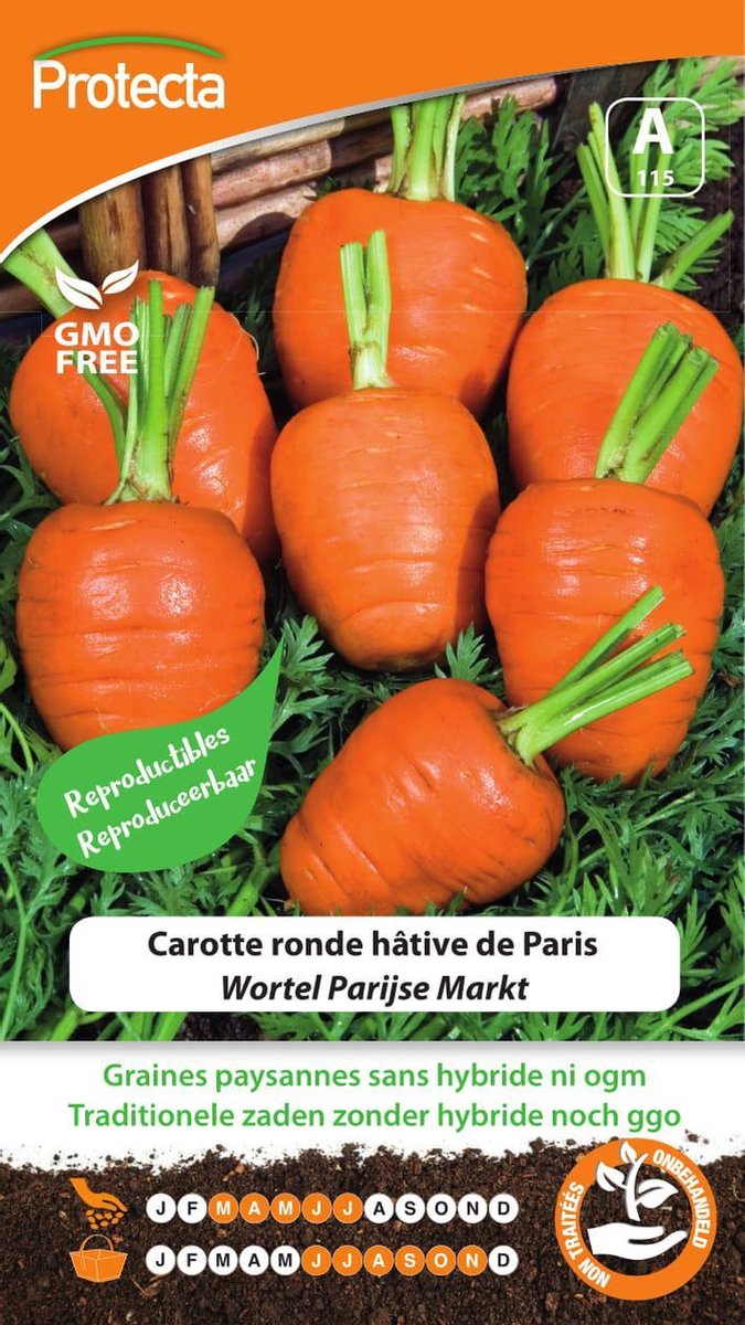 Protecta Groente zaden: Wortel Parijse Markt
