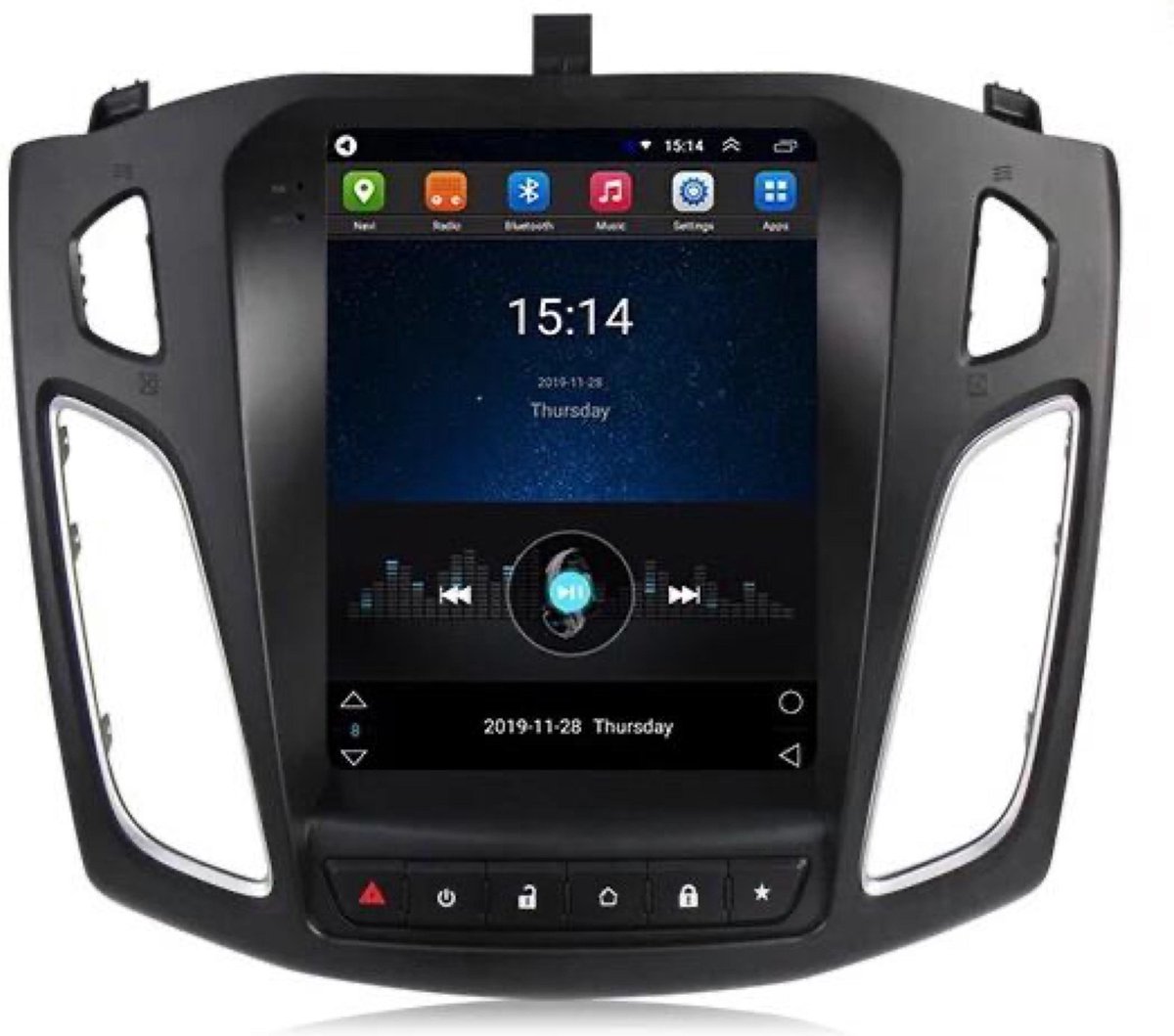 Ford Focus 2011-2019 8core Android 10 navigatie en multimediasysteem Bluetooth USB WiFi 2+32GB