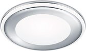 LED Spot - Inbouwspot - Trinon Auran - 10W - Warm Wit 3000K - Rond - Mat Chroom - Kunststof