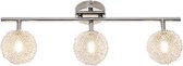 LED Plafondspot - Trinon Ware - G9 Fitting - 3-lichts - Rechthoek - Glans Chroom - Aluminium