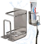 Saniliving tandenborstelhouder - Badkamer accessoires - Doucherek - Zonder boren