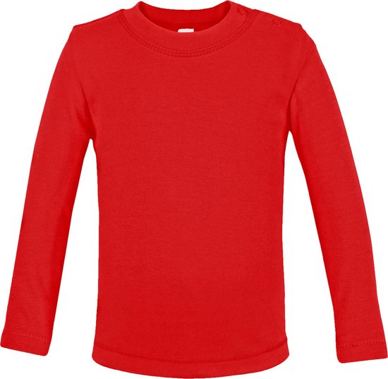 Link Kids Wear baby T-shirt met lange mouw - Rood - Maat 50/56