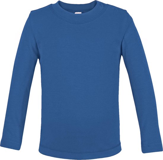 Link Kids Wear baby T-shirt met lange mouw - Deep Royal blauw - Maat 74/80