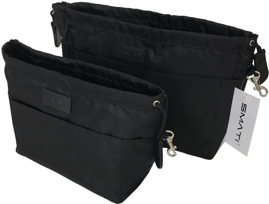 Noir SMATI Bag in Bag imperméable Organisateur de Sac 12 Pochettes de Rangement