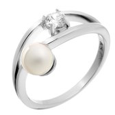 Orphelia ZR-7121/52 Bague Argent Perle Blanche Zirconium