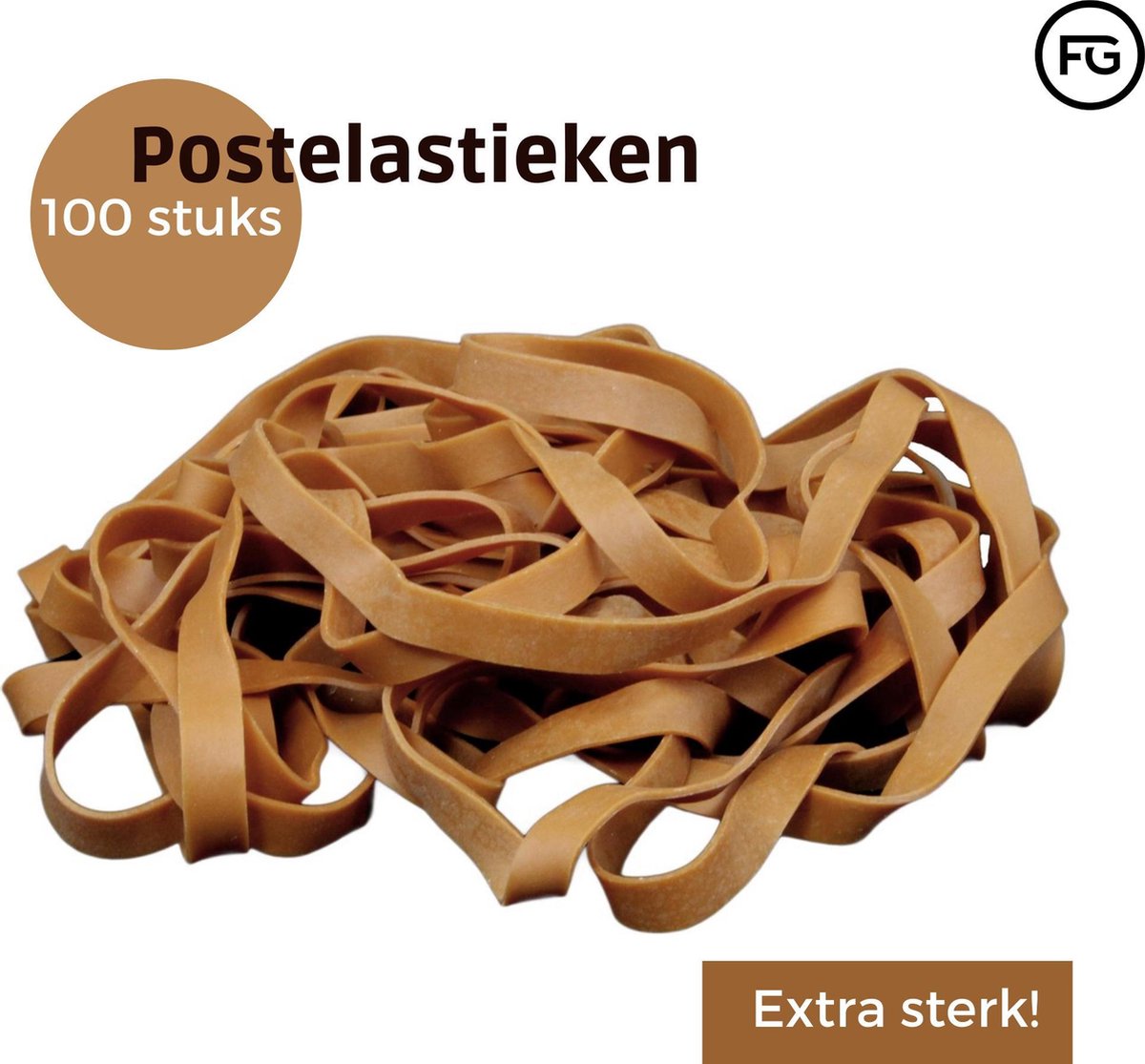 FG Post Elastieken - Postelastieken - Ca 100 stuks - Post - Te gebruiken | bol.com