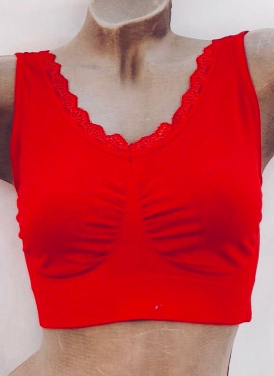 Dames BH top 3XL/4XL 44-46 rood