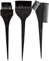 Haarverf kwast - haarverf set - kapper - haarkleuring - 3 stuks