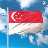 Vlag Singapore 150x225cm - Spunpoly