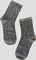 Sokken Glitter Leopard Grey van Pinned by K