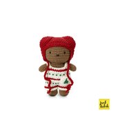 boris handmade en zijn kerst overall + rode muts