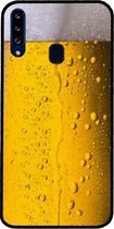 ADEL Siliconen Back Cover Softcase Hoesje Geschikt voor Samsung Galaxy A20s - Pils Bier