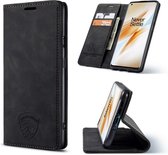 Oneplus 8 Bookcase Anti Skim Hoesje Case Vulcano Black