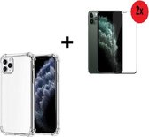 iPhone 12 / 12 Pro Hoesje - Transparant - iPhone 12 / 12 Pro Screenprotector - iPhone 12 / 12 Pro Hoesje Shock Proof + 2x Full Tempered Glass